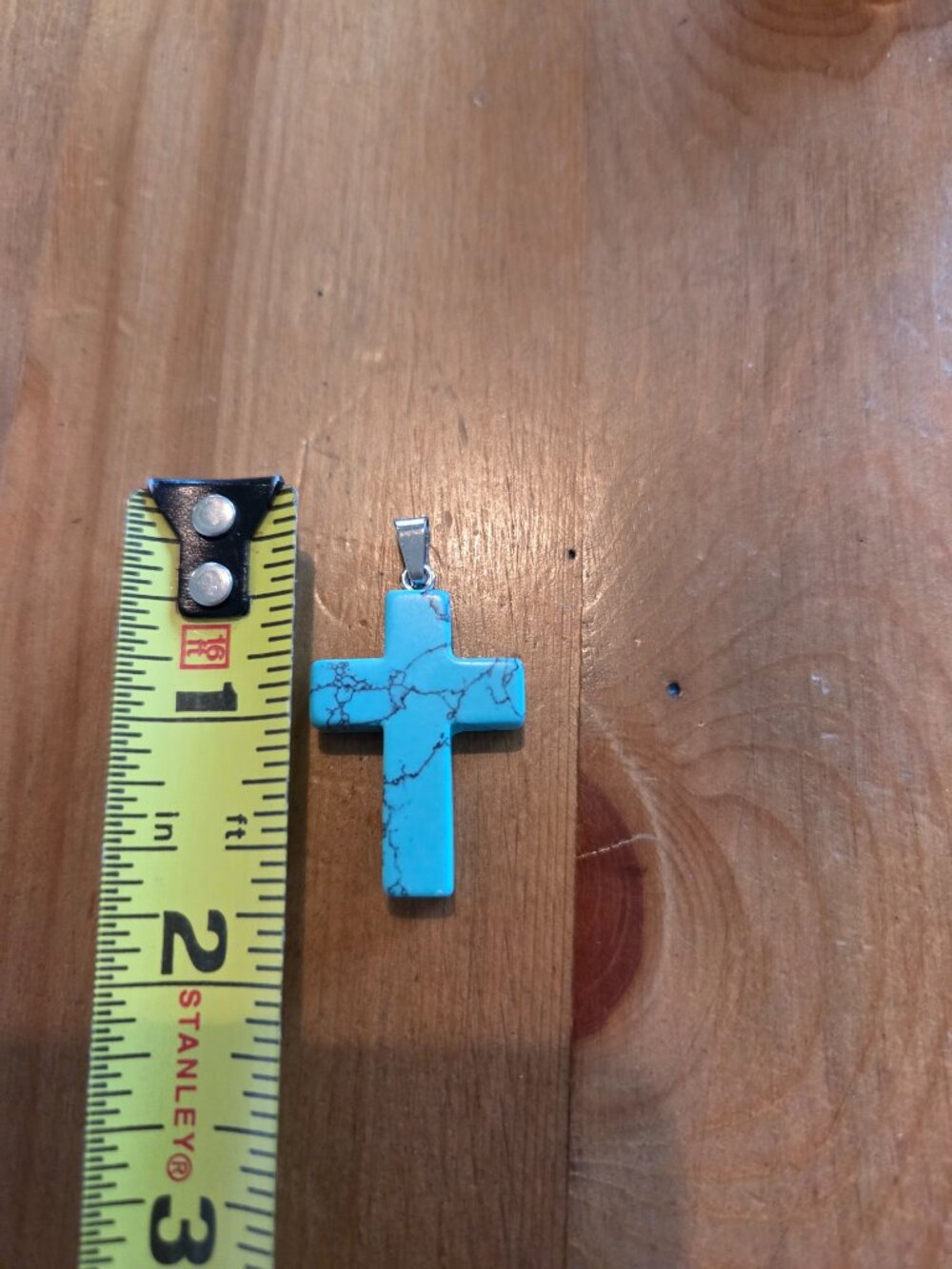 Turquoise Cross Pendant - Picture 4 of 4